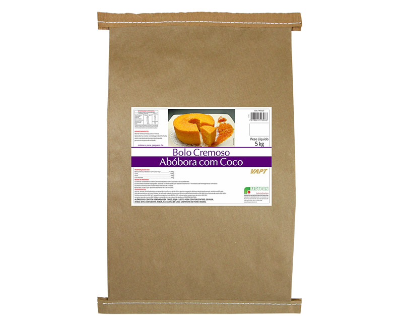 VAPT BOLO ABOBORA C/COCO CREM 5kg