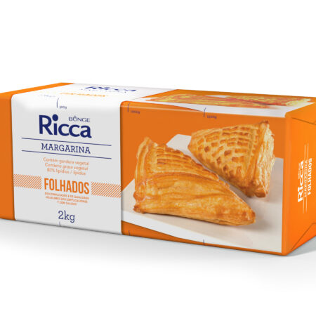 MARGARINA FOLHADA 80% 2KG BLOCO RICCA