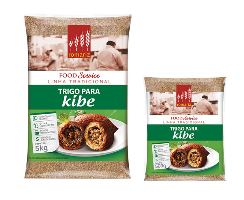 TRIGO CORTADO P/ KIBE 5KG ROMARIZ