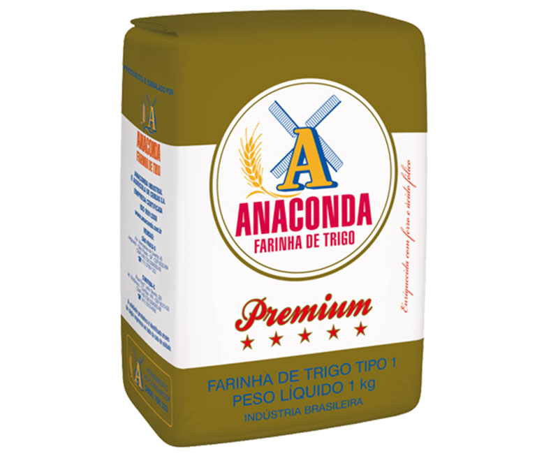 FARINHA DE TRIGO 1KG ANACONDA PREMIUM