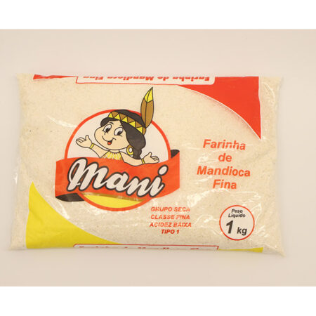 FARINHA DE MANDIOCA FINA CRUA 1KG MANI