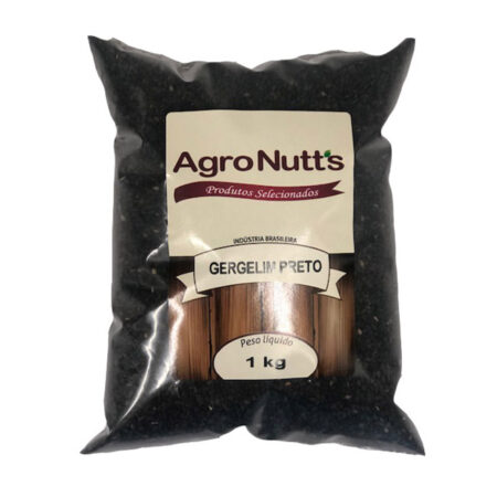 GERGELIM PRETO NACIONAL 1KG AGRONUTTS