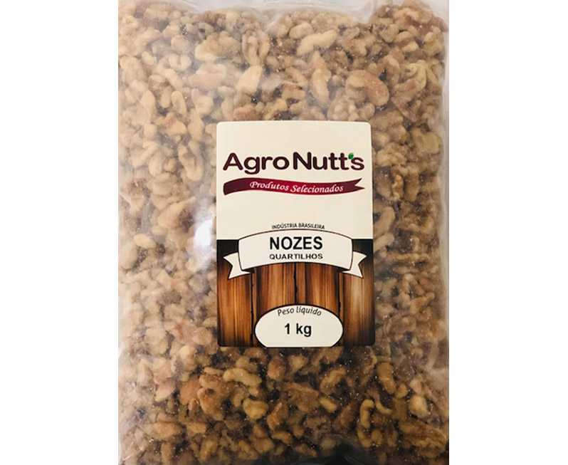 NOZES PICADA (QUARTILHOS) 1KG AGRONUTTS