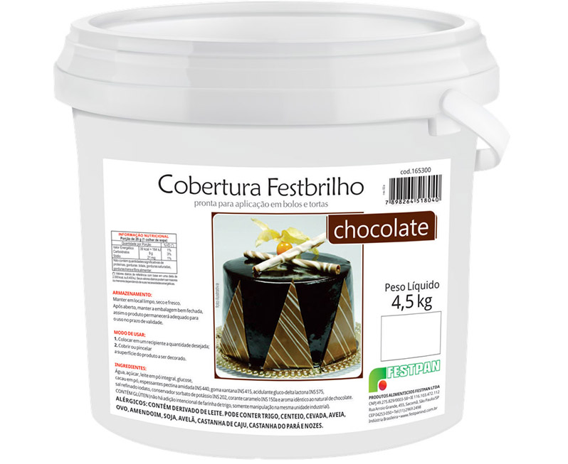COBERTURA FESTBRILHO CHOCOLATE 4.5KG
