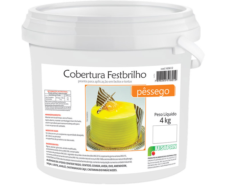 COBERTURA FESTBRILHO PESSEGO 4KG