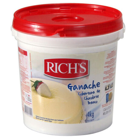 COBERTURA CHOC BRANCO GANACHE 4KG