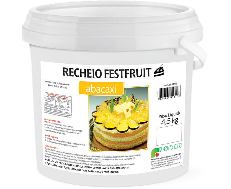 RECHEIO FORN ABACAXI 4.5KG FESTFRUIT