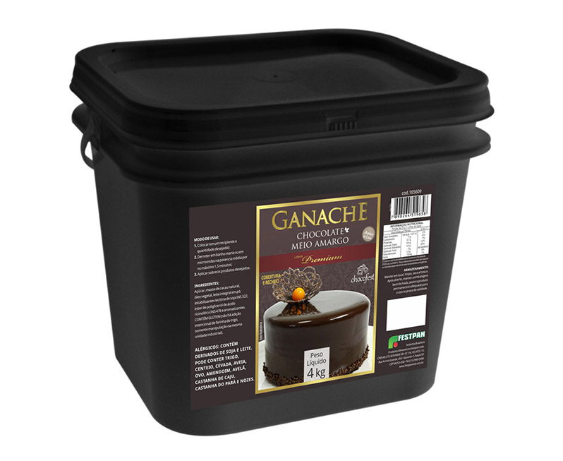 COBERTURA GANACHE CHOC M AMARGO 4KG
