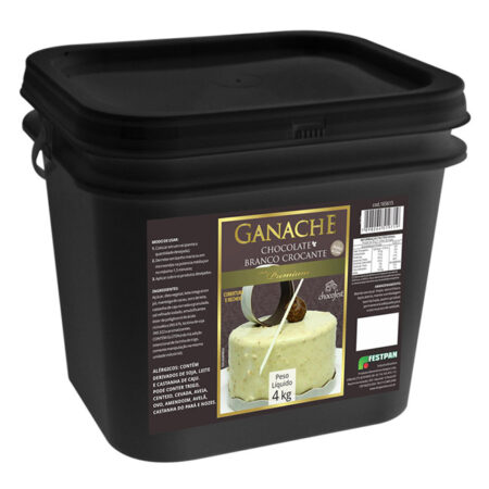 COBERTURA GANACHE CHOC BRANCO CROC 4KG