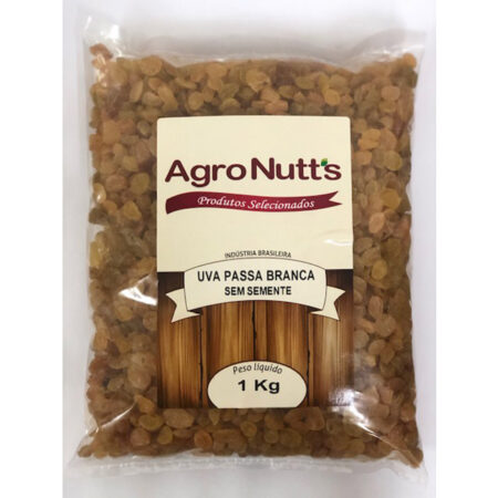 UVA PASSA BRANCA 1KG AGRONUTTS