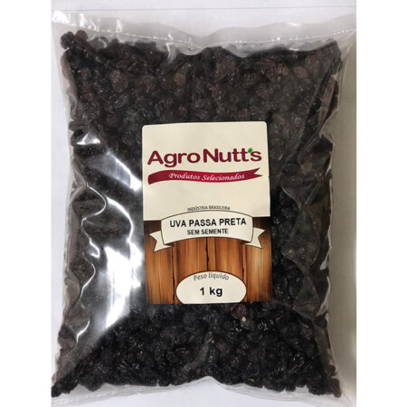 UVA PASSA PRETA 1KG AGRONUTTS
