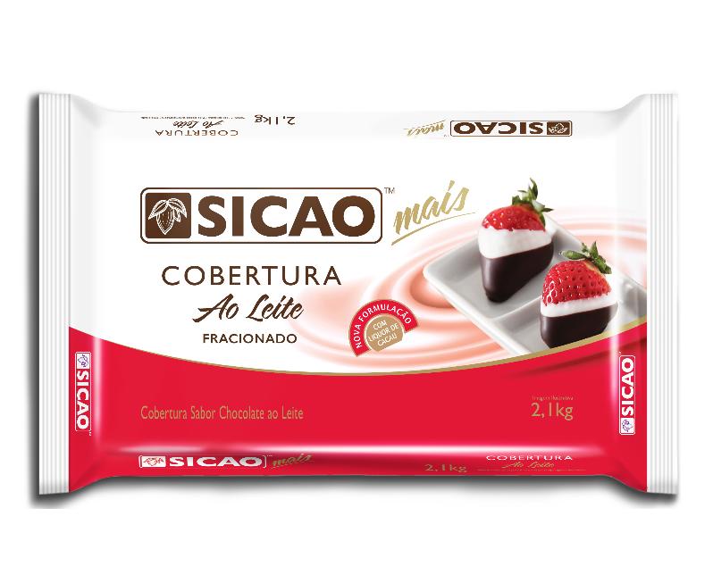 BARRA CHOC AO LEITE COBERTURA MAIS 2,1KG