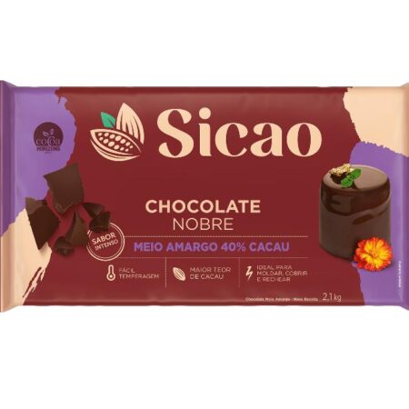 BARRA CHOCOLATE MEIO AMARGO GOLD 2.1KG