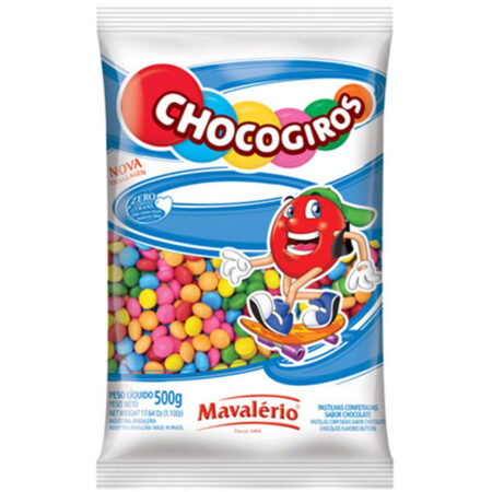 CONFEITO CHOC.CHOCOGIROS 500g