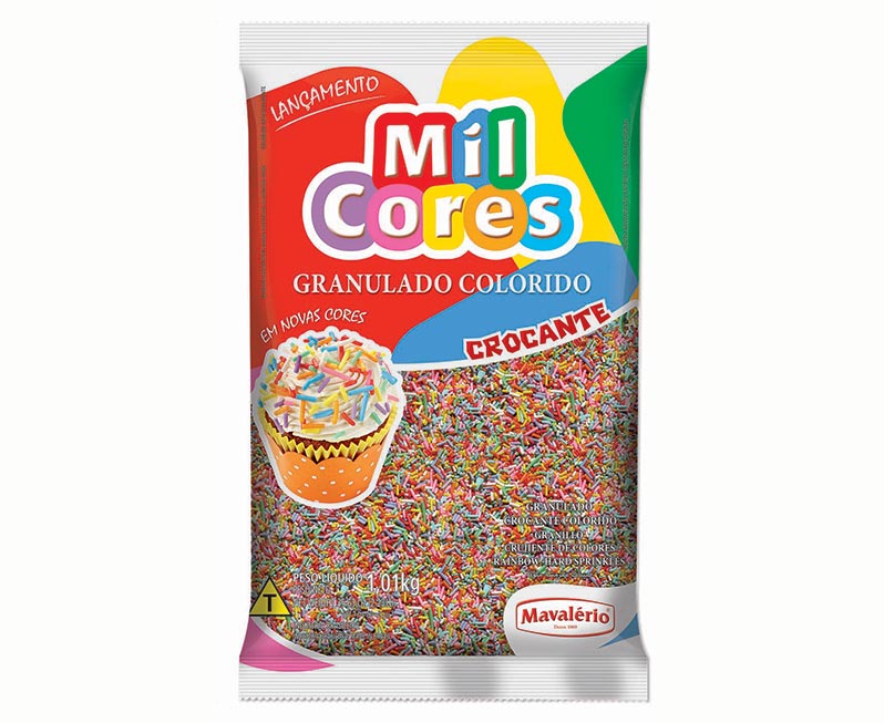 GRANULADO CROCANTE COLORIDO 1.01KG