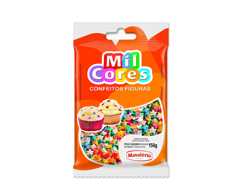 CONFEITO FIGURA ESTRELINHAS 150G
