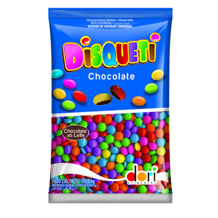 CONFEITO COLORIDO DISQUETI 1,01KG