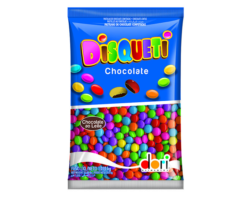 CONFEITO COLORIDO DISQUETI 1,01KG