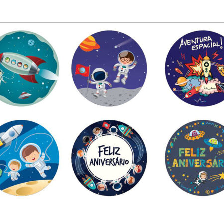 DISCO/WAFER MUNDO ESPACIAL15CM C/12