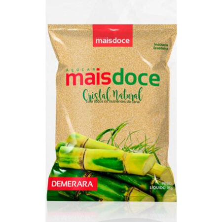 ACUCAR DEMERARA 1KG  MAIS DOCE