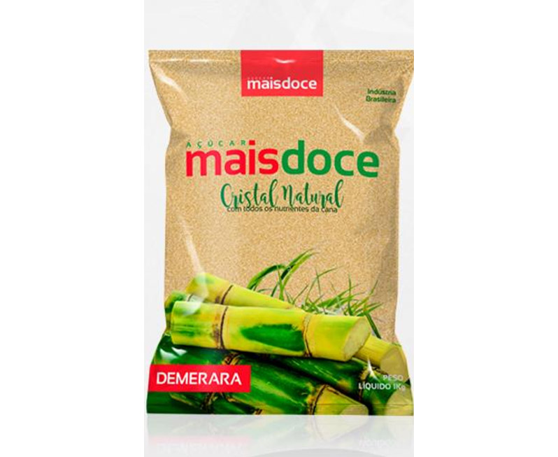 ACUCAR DEMERARA 1KG MAIS DOCE