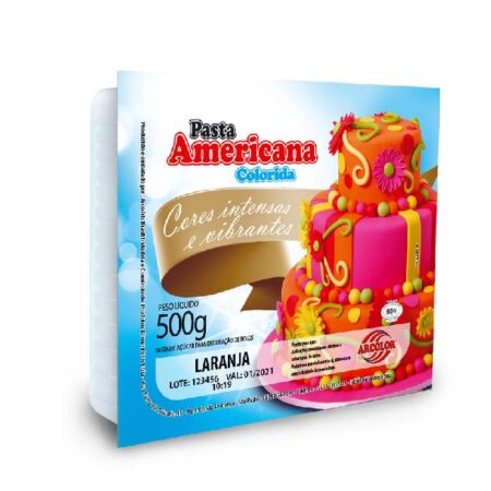 PASTA AMERICANA LARANJA 500GR ARCOLOR