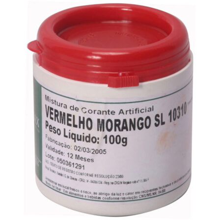 CORANTE PO VERM MORANGO 100g(10310)