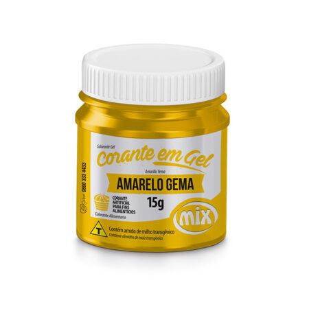 CORANTE GEL AMARELO GEMA 15g