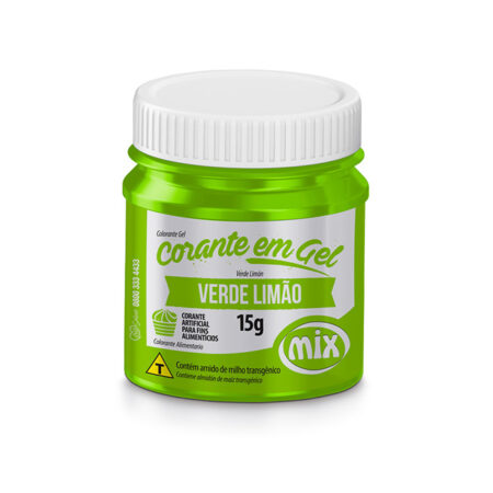 CORANTE GEL VERDE LIMAO 15g