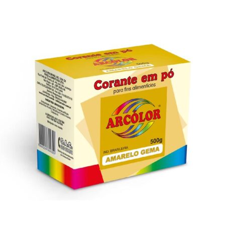 CORANTE PO AMARELO GEMA 500G ARCOLOR