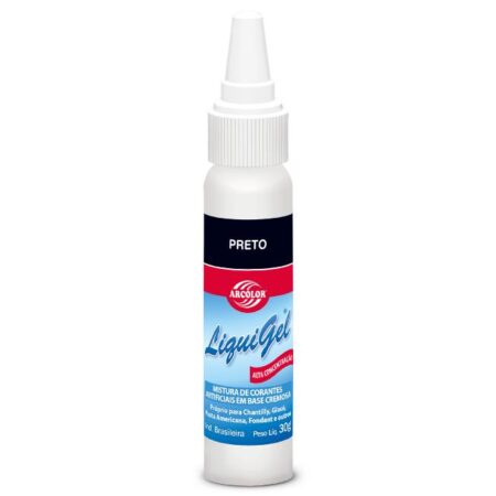 CORANTE LIQUIGEL PRETO 30G ARCOLOR