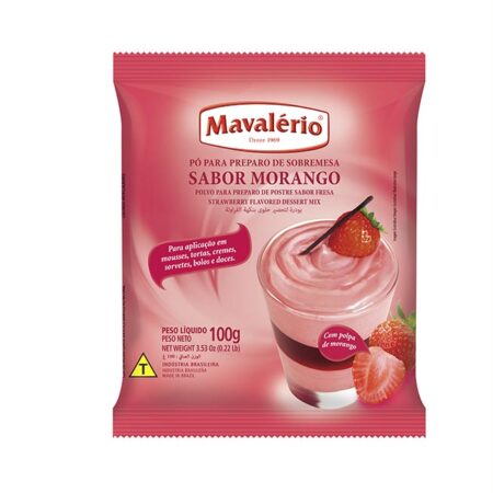 PO P/PREPARO SOBREMESA MORANGO 100G