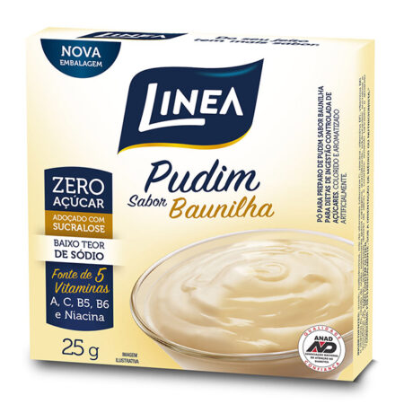 PUDIM ZERO ACUCAR BAUNILHA 24X25G LINEA