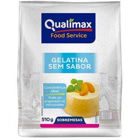 GELATINA SEM SABOR 510G QUALIMAX