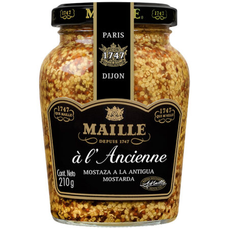 MOSTARDA DIJON GRAOS 210G MAILLE