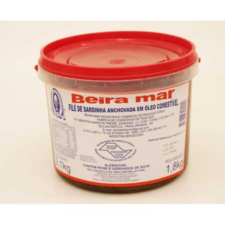 FILE SARDINHA ANCHOVADA 2,1KG (1,8KG DR)