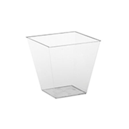TACA QUADRADA CRISTAL 50ML C/10UND PW46