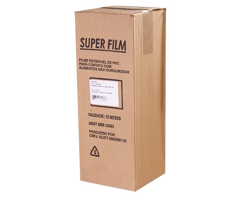 FILME PVC ESTICAVEL 40CM X 800M