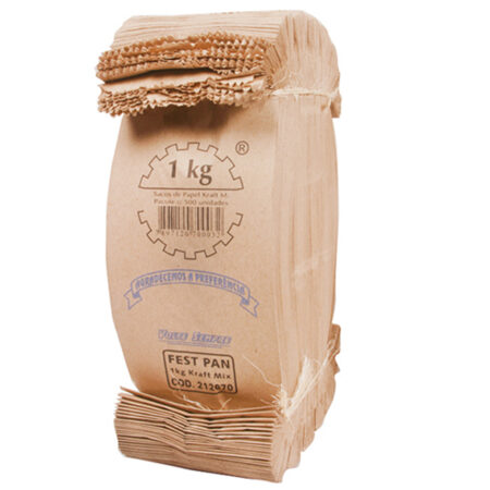 SACO PAPEL KRAFT MIX 1kg C/500