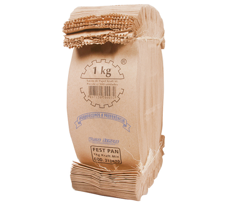 SACO PAPEL KRAFT MIX 1kg C/500