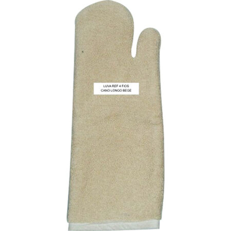 LUVA MAO GATO GRAFATEX BEGE C.LONGO 45CM