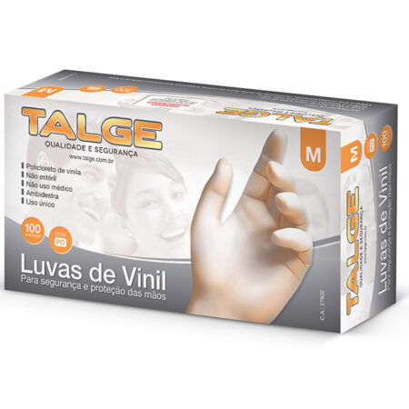 LUVA DESCARTAVEL VINIL C/100 "G" S/TALCO