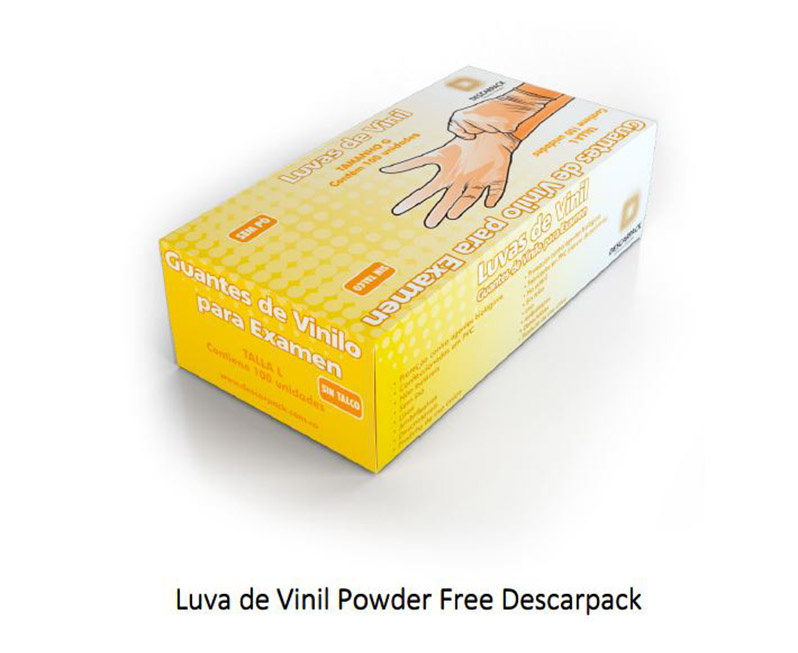 LUVA DESCARTAVEL PLASTICA C/100