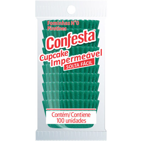 FORMINHA CUP CAKE VERDE ESCURO C/100