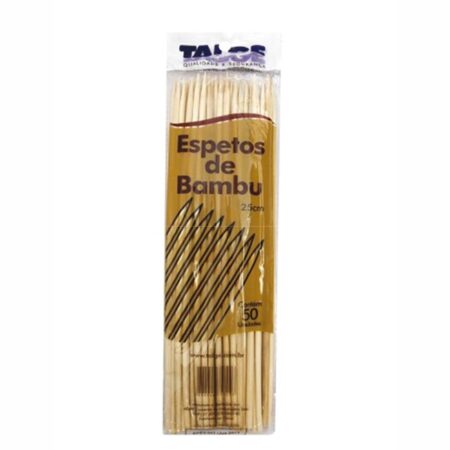 ESPETO P/CHURRASCO 25CM BAMBU C/50