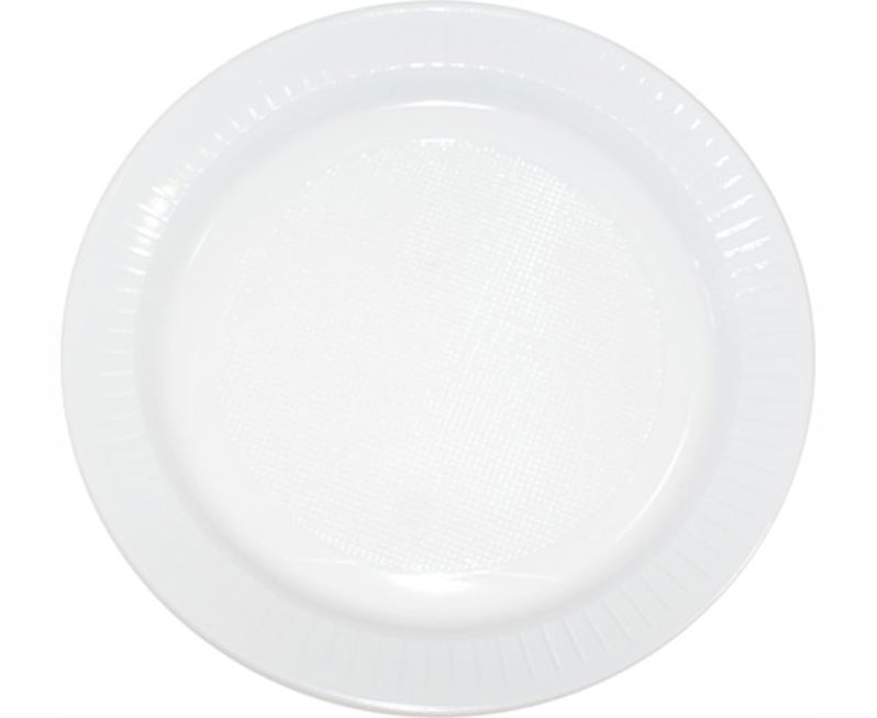 PRATO PLASTICO 21CM C/10