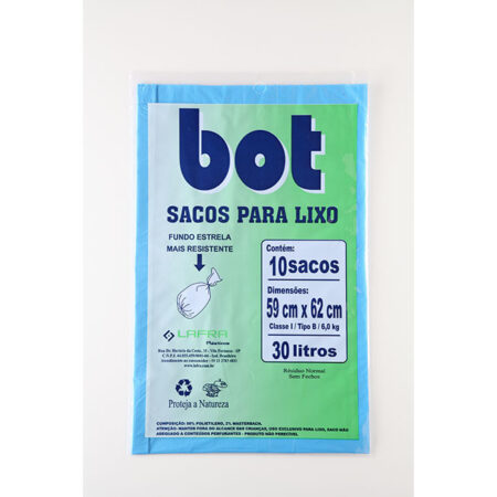 SACO LIXO PRETO REFORCADO 30L C/10