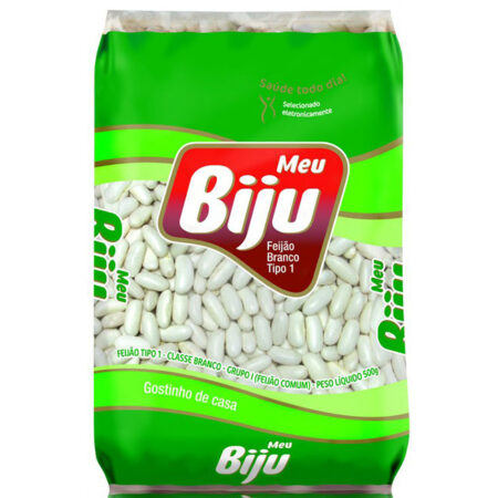 FEIJAO BRANCO 500GR MEU BIJU