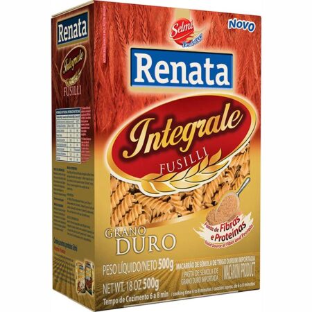 MACARRAO INTEGRAL FUSILLI Nº 2 500G