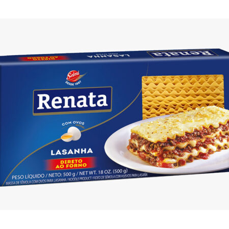 MASSA PARA LASANHA C/ OVOS 500G RENATA